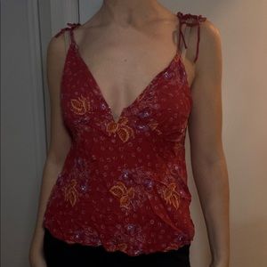 Free People Float Away Printed Cami Top
